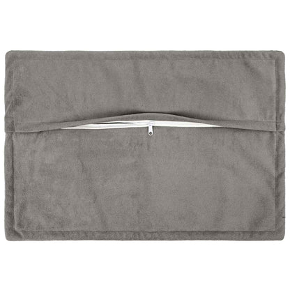 vidaXL Throw Pillow 2 pcs HOUTEN Light Grey 50 x 80 cm 3