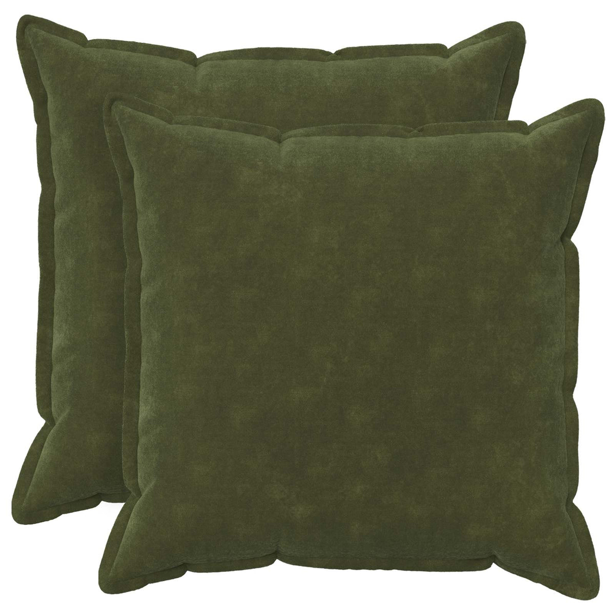 Throw Pillow HOUTEN Microfiber Fleece 2 pcs Green 55 cm 55 cm