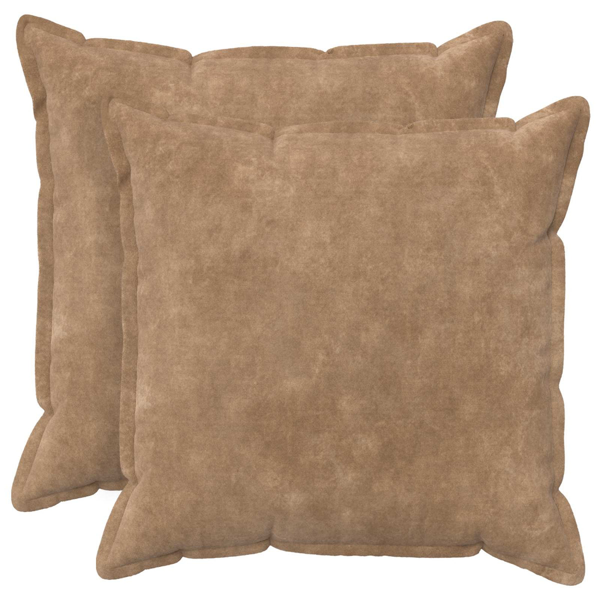 Throw Pillow HOUTEN Microfiber Fleece 2 pcs Taupe 65 cm 65 cm