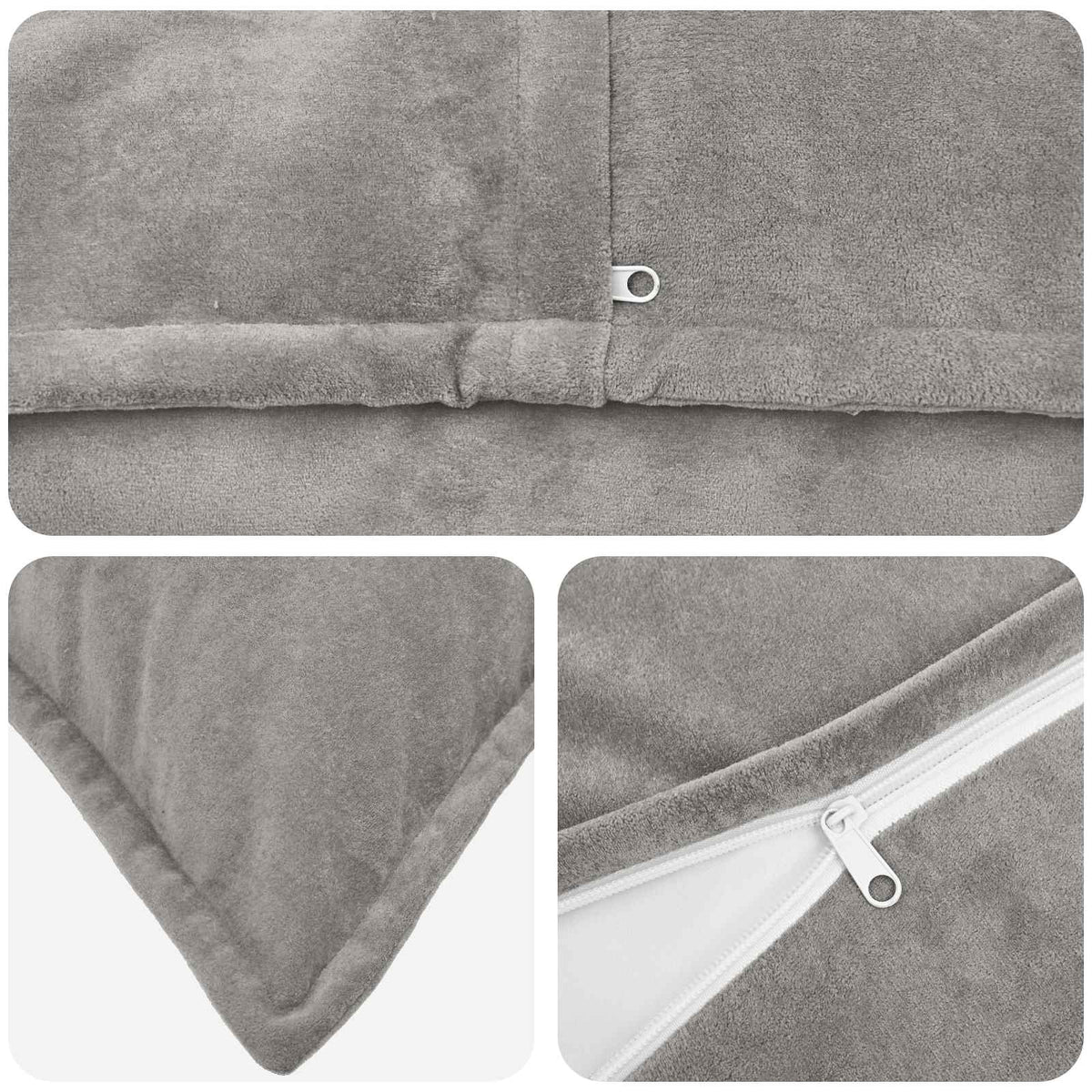 Throw Pillow HOUTEN Light Grey