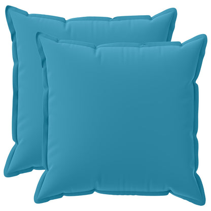 vidaXL Throw Pillow 2 pcs HOUTEN Light Blue 65 x 65 cm Polyester 2