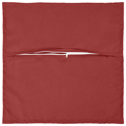 vidaXL Throw Pillow 2 pcs HOUTEN Wine Red 65 x 65 cm Polyester 4