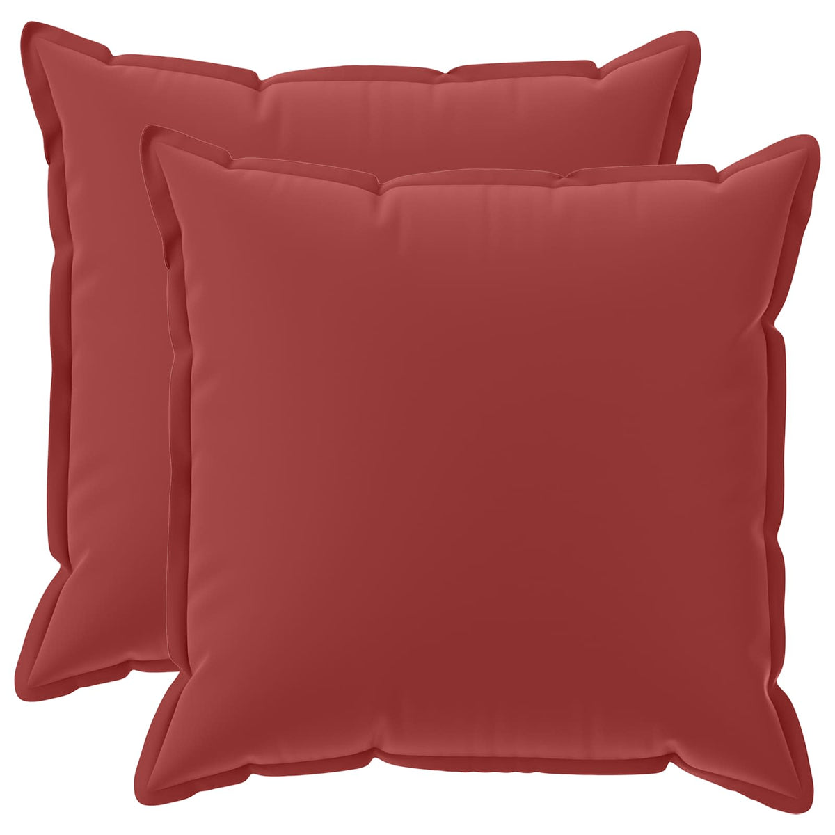 vidaXL Throw Pillow 2 pcs HOUTEN Wine Red 65 x 65 cm Polyester 2