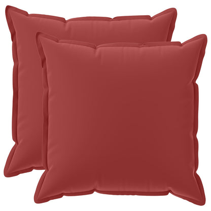vidaXL Throw Pillow 2 pcs HOUTEN Wine Red 65 x 65 cm Polyester 2