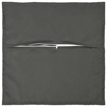 vidaXL Throw Pillow 2 pcs HOUTEN Anthracite 70 x 70 cm Polyester 4