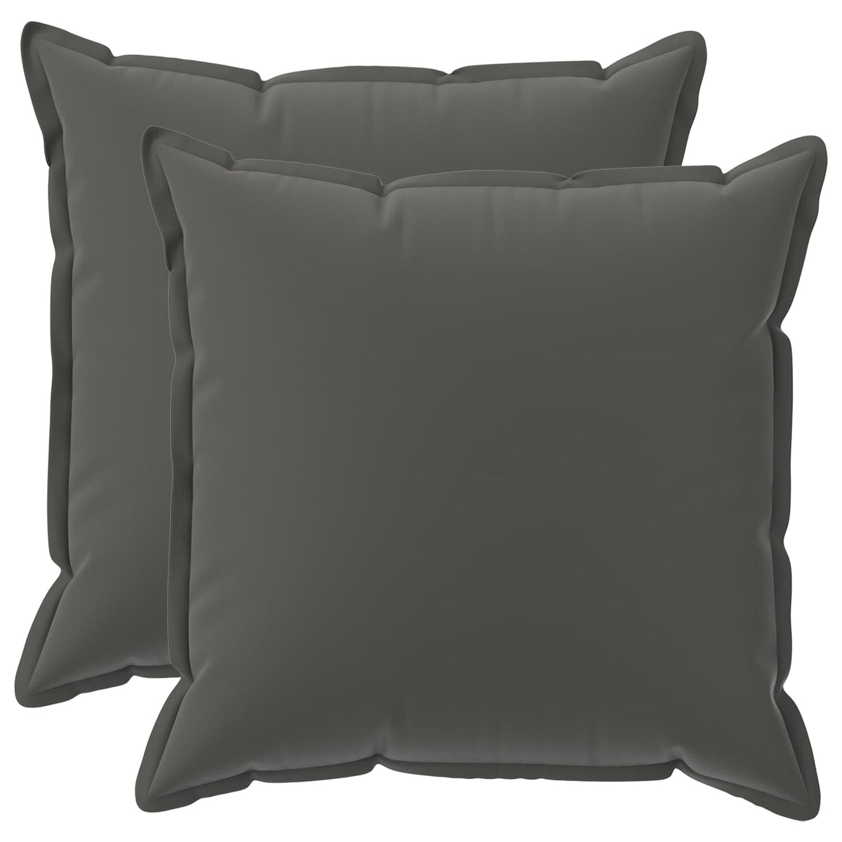 vidaXL Throw Pillow 2 pcs HOUTEN Anthracite 70 x 70 cm Polyester 2