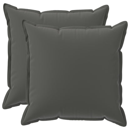 vidaXL Throw Pillow 2 pcs HOUTEN Anthracite 70 x 70 cm Polyester 2