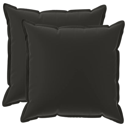 vidaXL Throw Pillow 2 pcs HOUTEN Black 70 x 70 cm Polyester 2