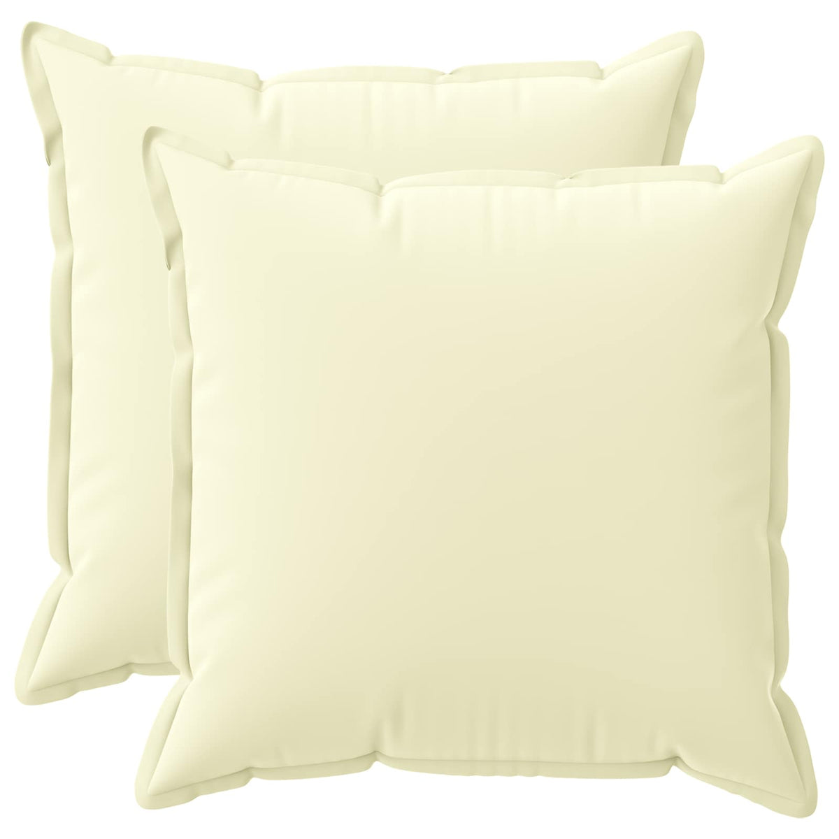 vidaXL Throw Pillow 2 pcs HOUTEN Cream 70 x 70 cm Polyester 2