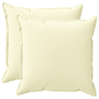 vidaXL Throw Pillow 2 pcs HOUTEN Cream 70 x 70 cm Polyester 2