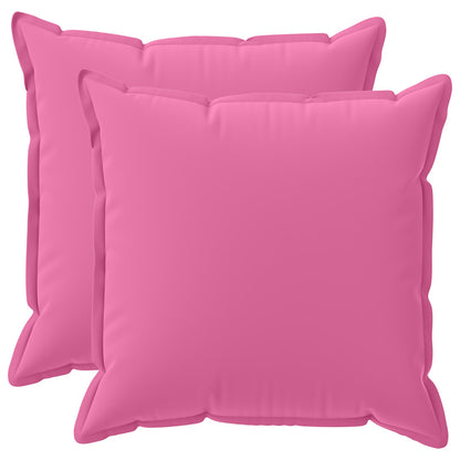 vidaXL Throw Pillow 2 pcs HOUTEN Pink 70 x 70 cm Polyester 2