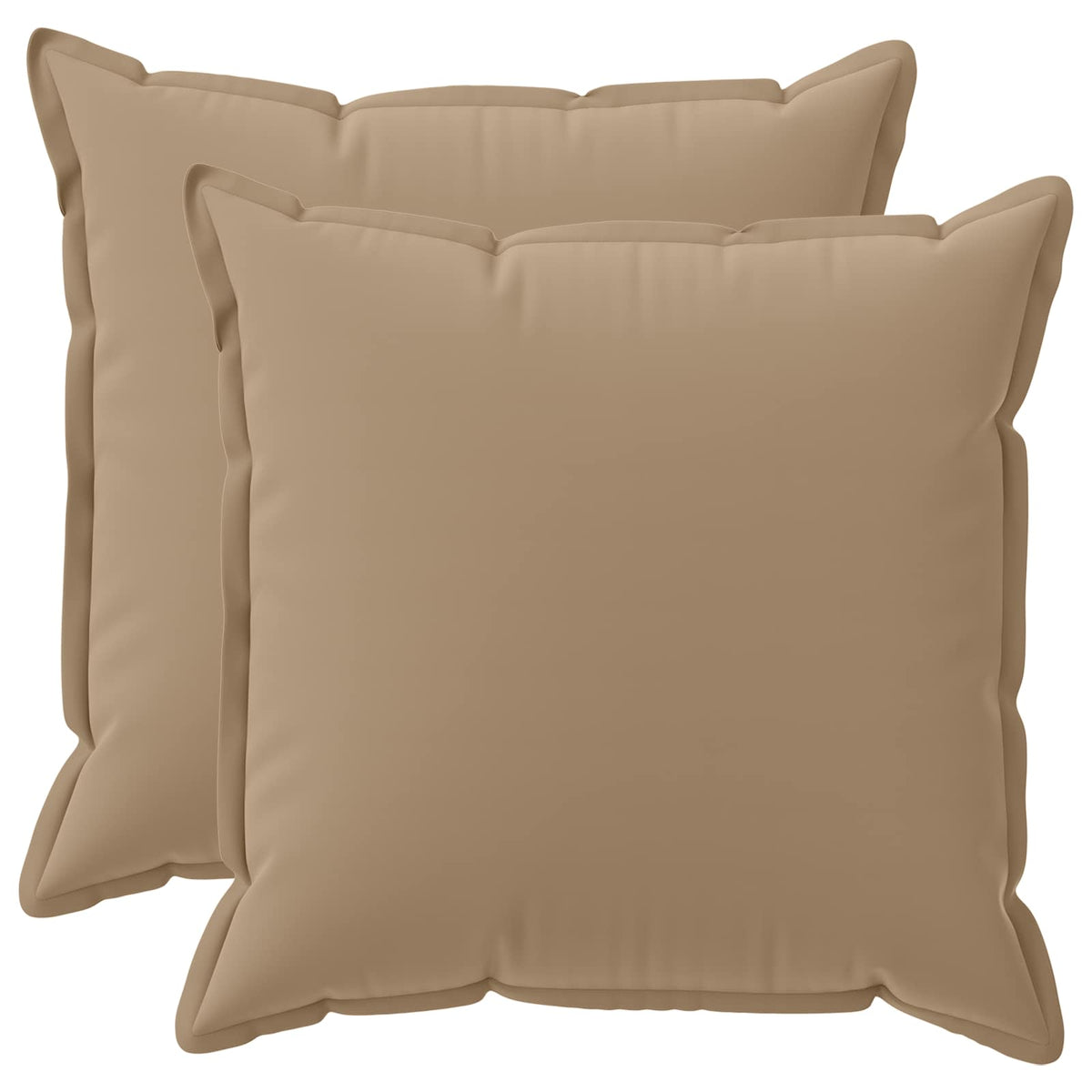 vidaXL Throw Pillow 2 pcs HOUTEN Taupe 70 x 70 cm Polyester 2