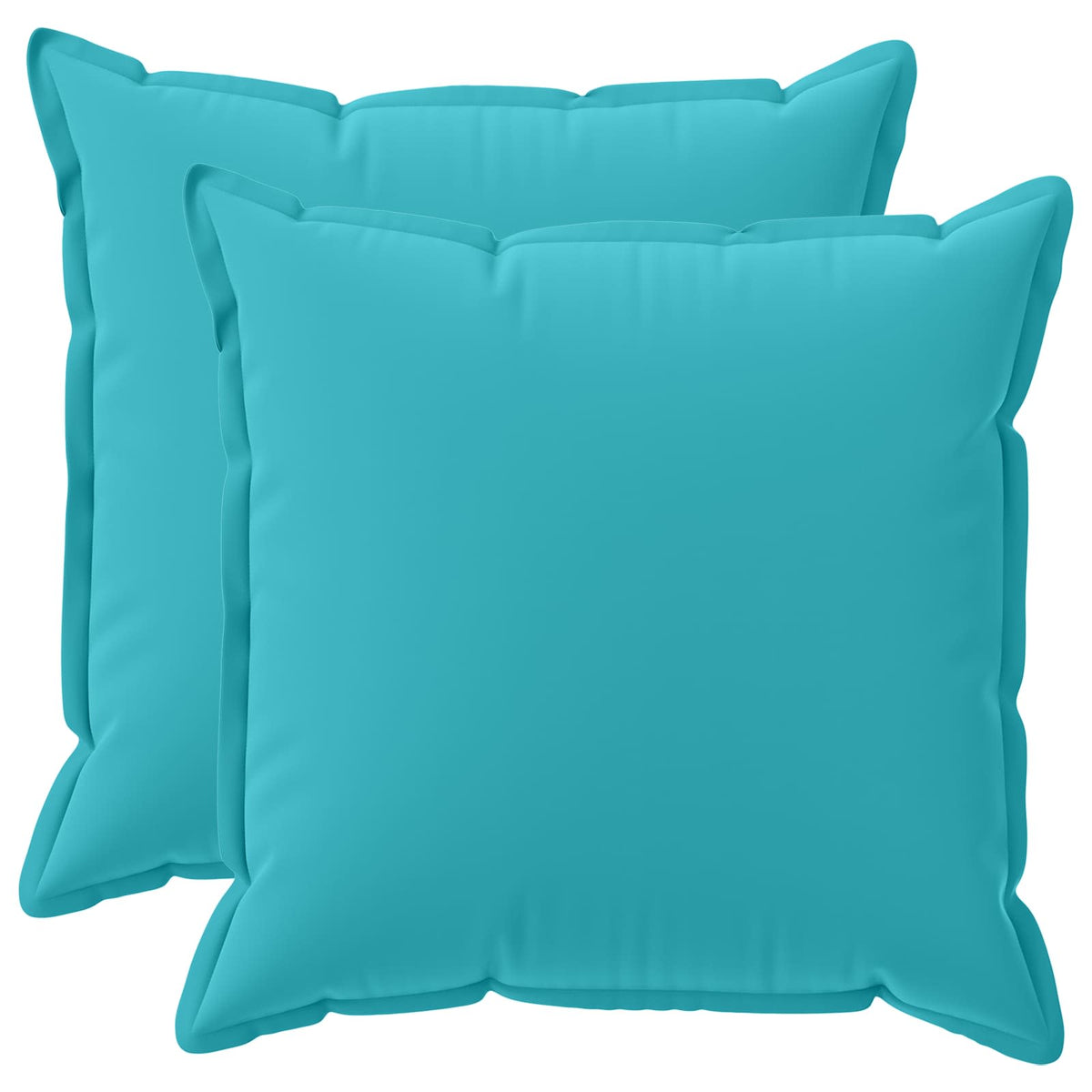 vidaXL Throw Pillow 2 pcs HOUTEN Turquoise 70 x 70 cm Polyester 2