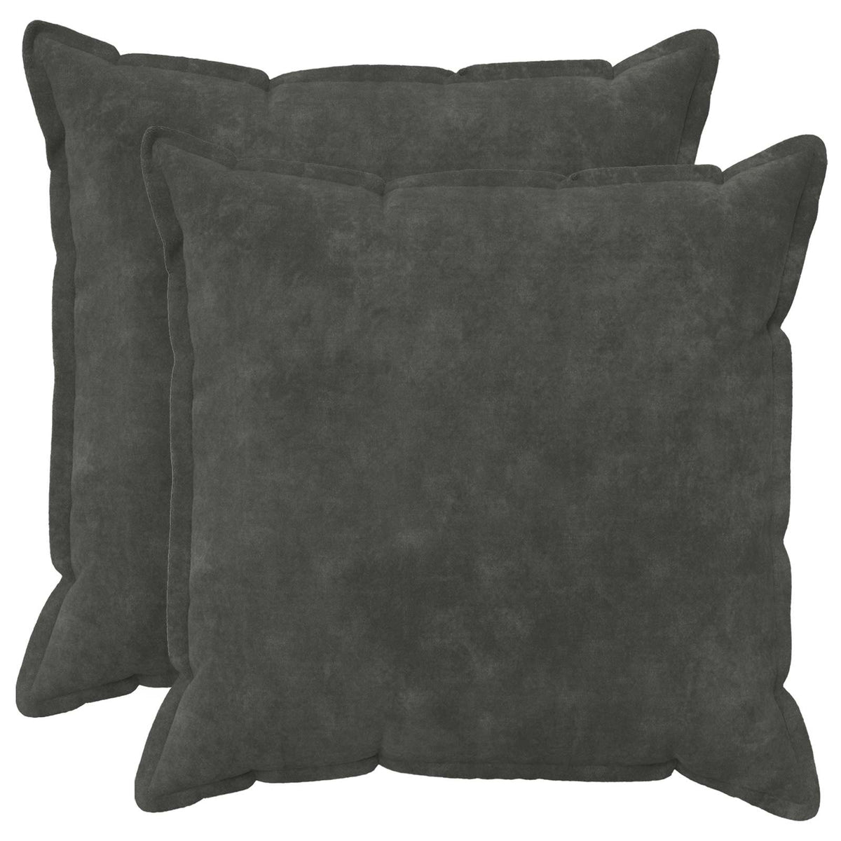 vidaXL Throw Pillow 2 pcs HOUTEN Anthracite 80 x 80 cm 1