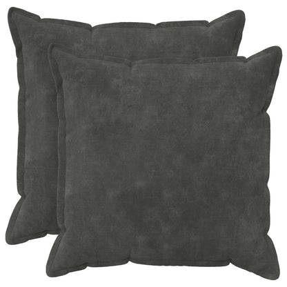 vidaXL Throw Pillow 2 pcs HOUTEN Anthracite 80 x 80 cm 1