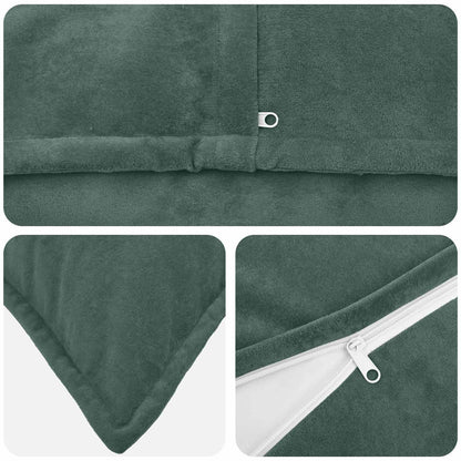 vidaXL Throw Pillow 2 pcs HOUTEN Sea Blue 80 x 80 cm Microfiber Fleece 4