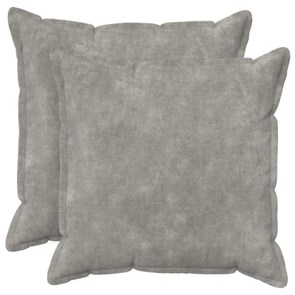 vidaXL Throw Pillow 2 pcs HOUTEN Light Grey 80 x 80 cm 1