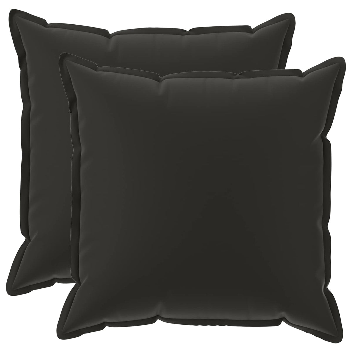 Throw Pillow HOUTEN 80 x 80 cm Polyester 2 pcs Black