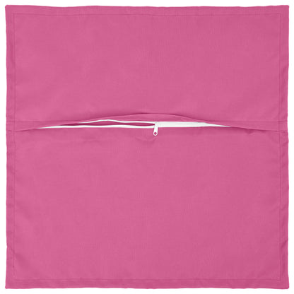 vidaXL Throw Pillow 2 pcs HOUTEN Pink 80 x 80 cm Polyester 4