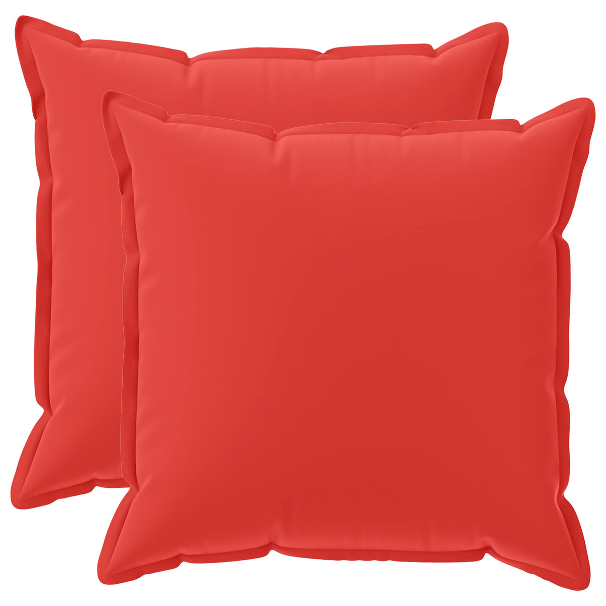 vidaXL Throw Pillow 2 pcs HOUTEN Red 80 x 80 cm Polyester 2