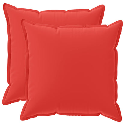 vidaXL Throw Pillow 2 pcs HOUTEN Red 80 x 80 cm Polyester 2