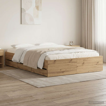vidaXL Bed Frame with Drawers without Mattress 120x200 cm