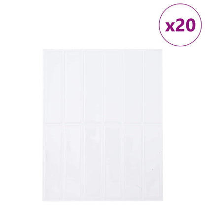 Rectangular Tile 29 x 23 x 0.08 cm White 20