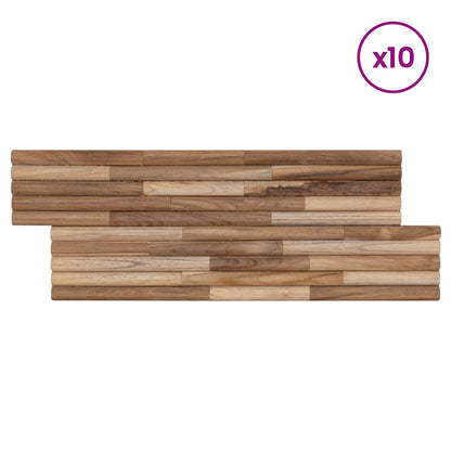 Wall Panel 10 pcs 55 x 20 x 2 cm Natural