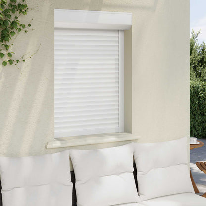 vidaXL Roller Shutter Aluminium and Polyurethane White