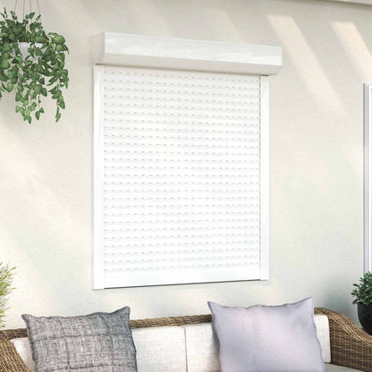 vidaXL Roller Shutter Aluminium and Polyurethane White
