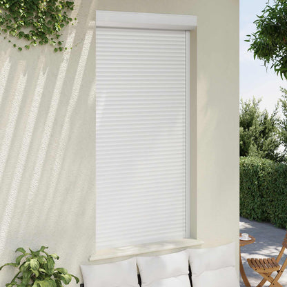Roller Shutter Aluminium and Polyurethane White 110 cm 220 cm