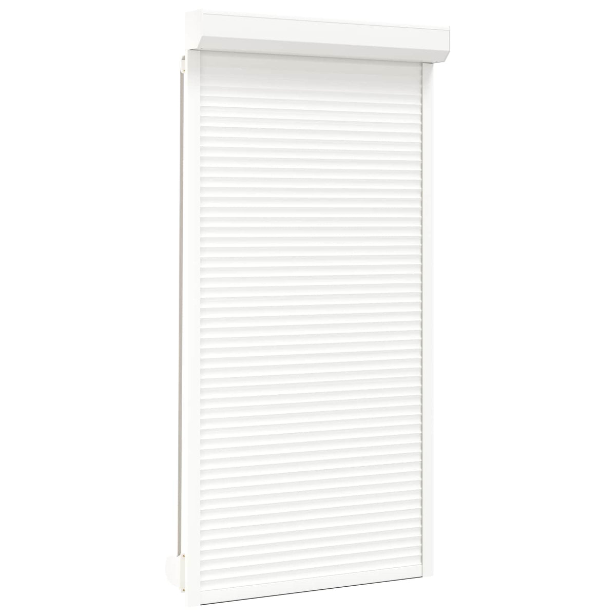Roller Shutter Aluminium and Polyurethane White 110 cm 220 cm