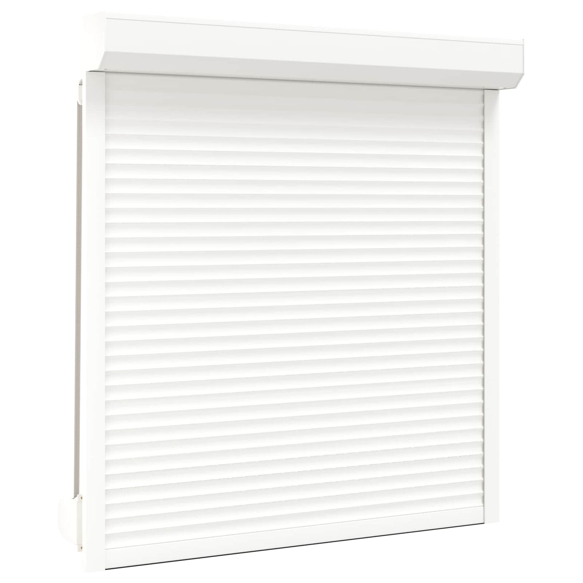 Roller Shutter Aluminium and Polyurethane White 130 cm 140 cm