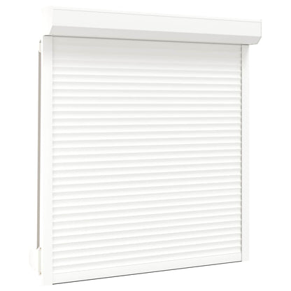 Roller Shutter Aluminium and Polyurethane White 130 cm 140 cm