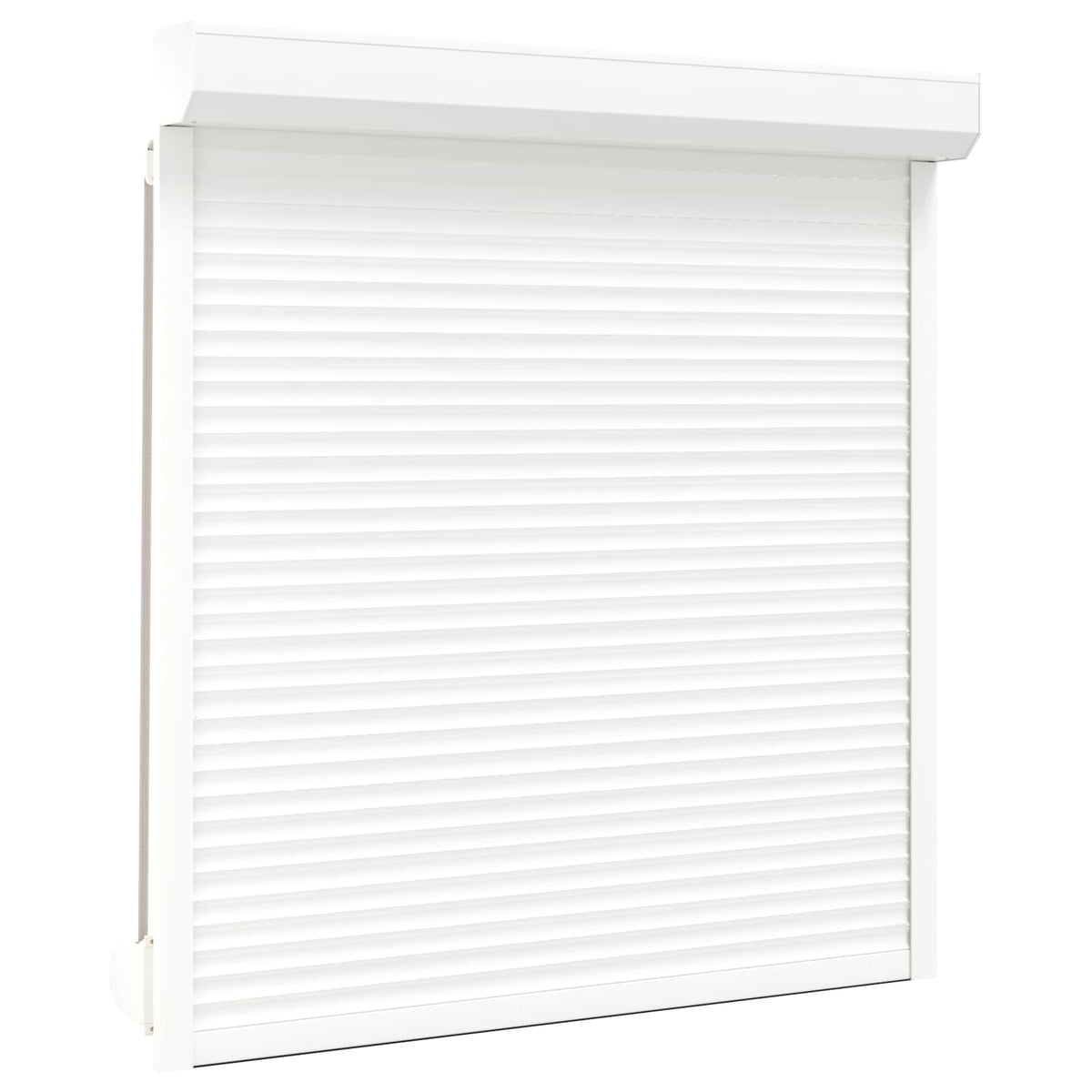 Roller Shutter Aluminium and Polyurethane White 140 cm 150 cm