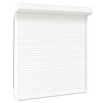 Roller Shutter Aluminium and Polyurethane White 140 cm 150 cm