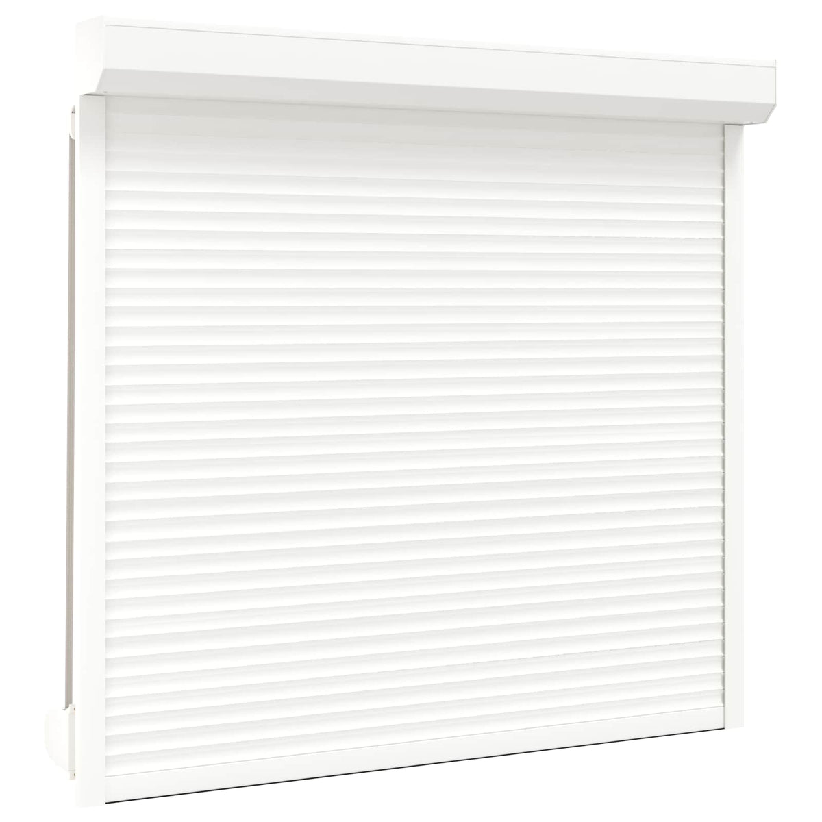 Roller Shutter Aluminium and Polyurethane White 160 cm 150 cm
