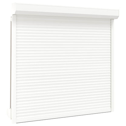 Roller Shutter Aluminium and Polyurethane White 160 cm 150 cm