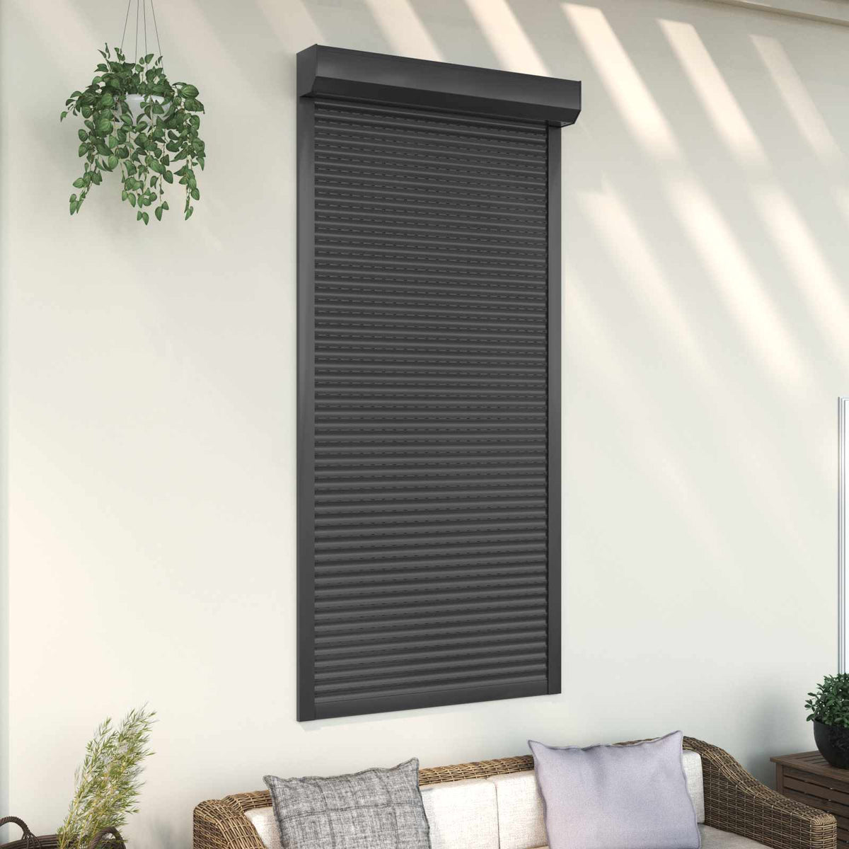 Roller Shutter Manual Anthracite 100 cm 210 cm