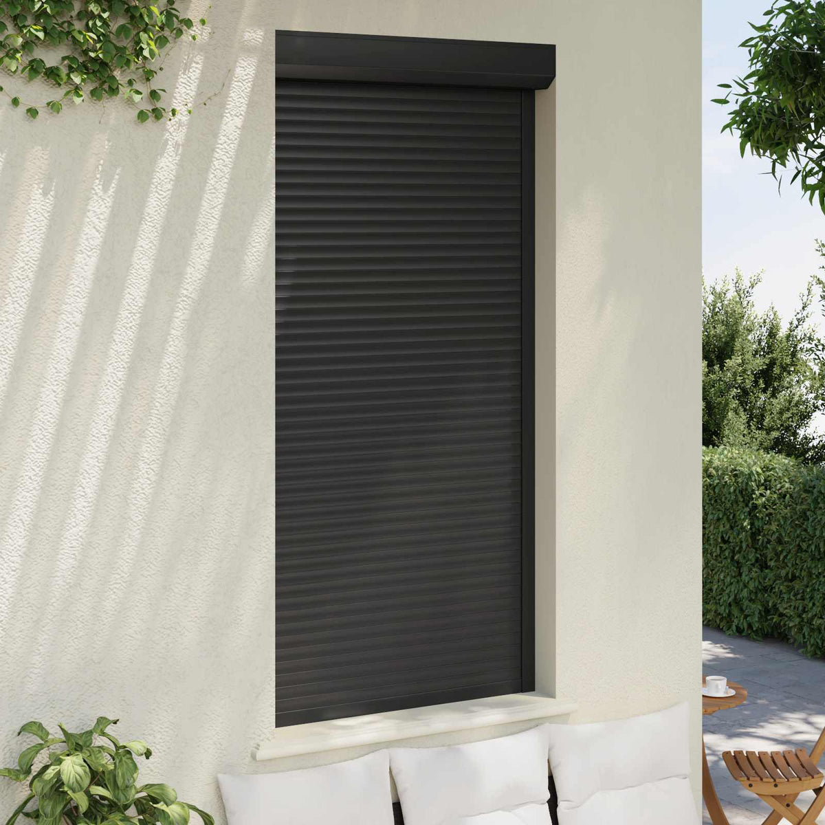 Roller Shutter Manual Anthracite 100 cm 210 cm