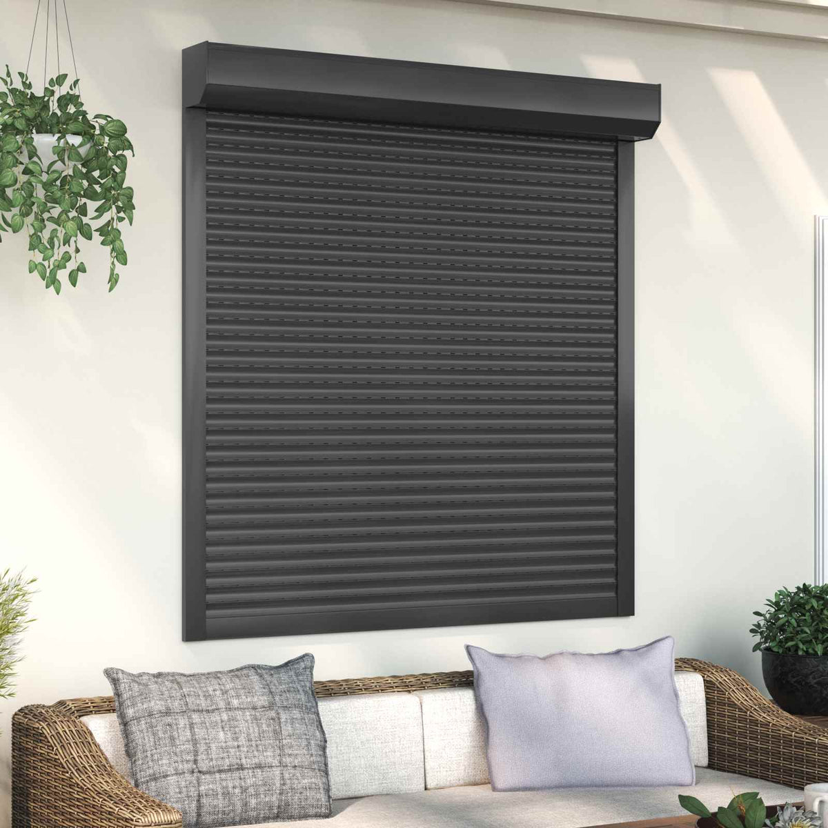 Roller Shutter Manual Anthracite 130 cm 140 cm