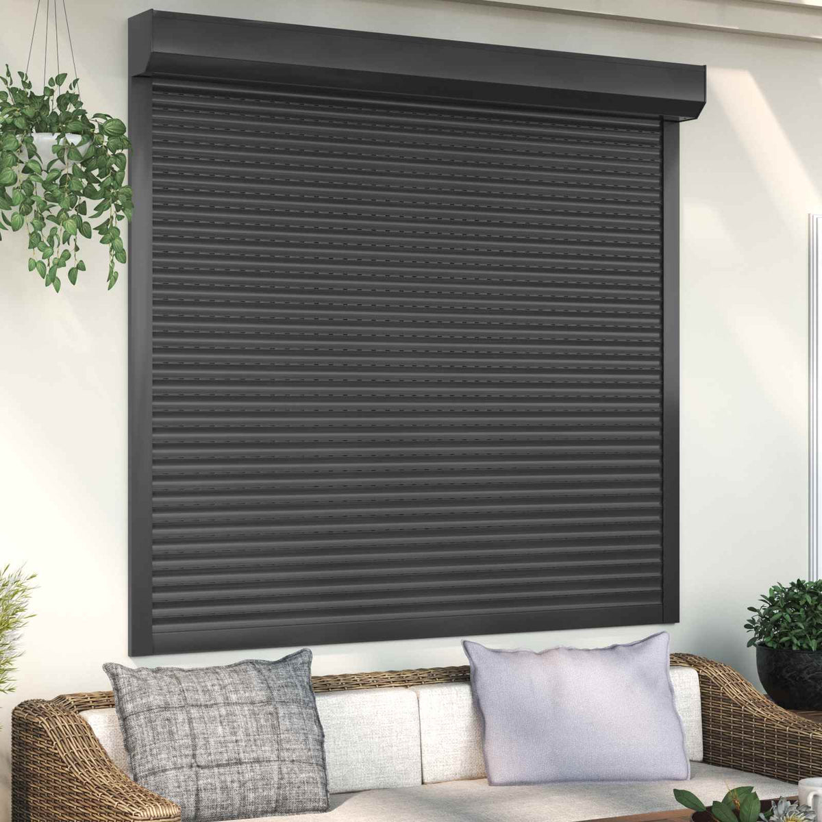 Roller Shutter Manual Anthracite 160 cm 150 cm