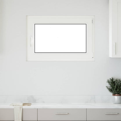 Basement Window Internal Colour RISOR 50 x 50 cm Tilting and Turn Right White Three-layer 90 cm 50 cm
