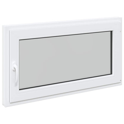 Basement Window Internal Colour RISOR 50 x 50 cm Tilting and Turn Right White Three-layer 110 cm 70 cm