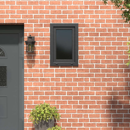 Basement Window Internal Colour White RISOR 80 x 50 cm Tilting and Turn Right Anthracite Two-layer 50 cm 75 cm