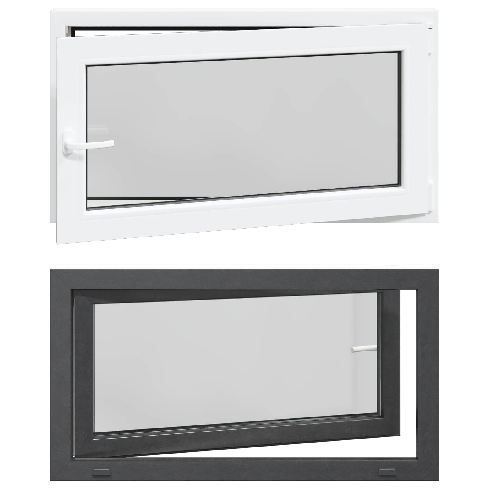 vidaXL Tilt & Turn Basement Window RISOR 110 x 70 cm 2