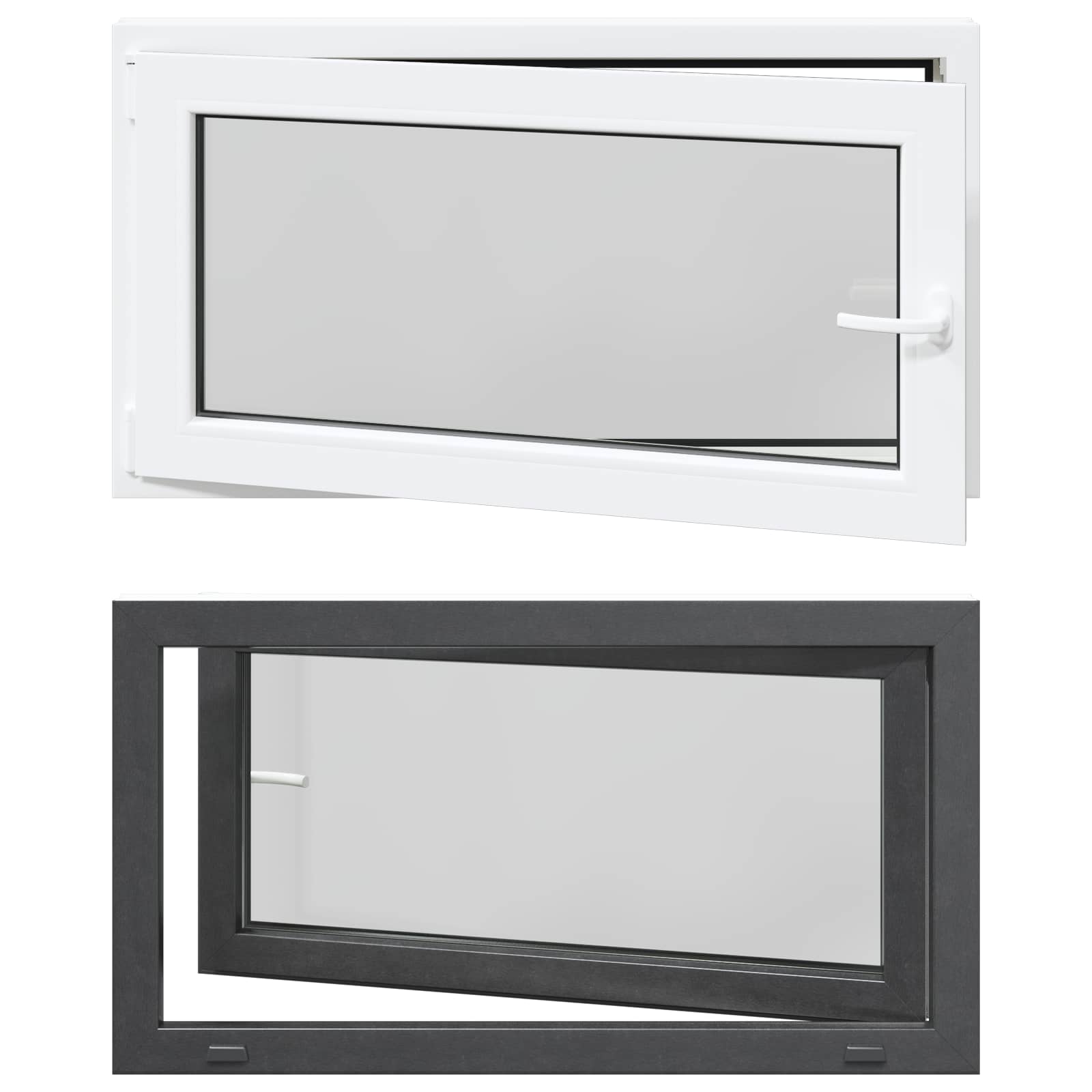 vidaXL Tilt & Turn Basement Window RISOR 110 x 70 cm 2