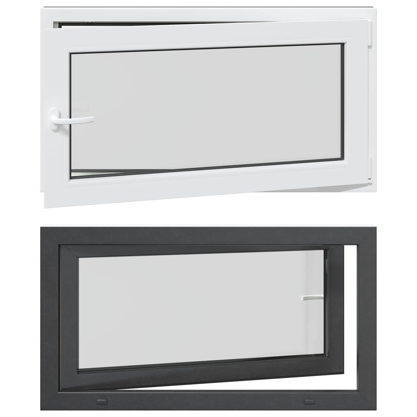vidaXL Tilt & Turn Basement Window RISOR 110 x 70 cm 2