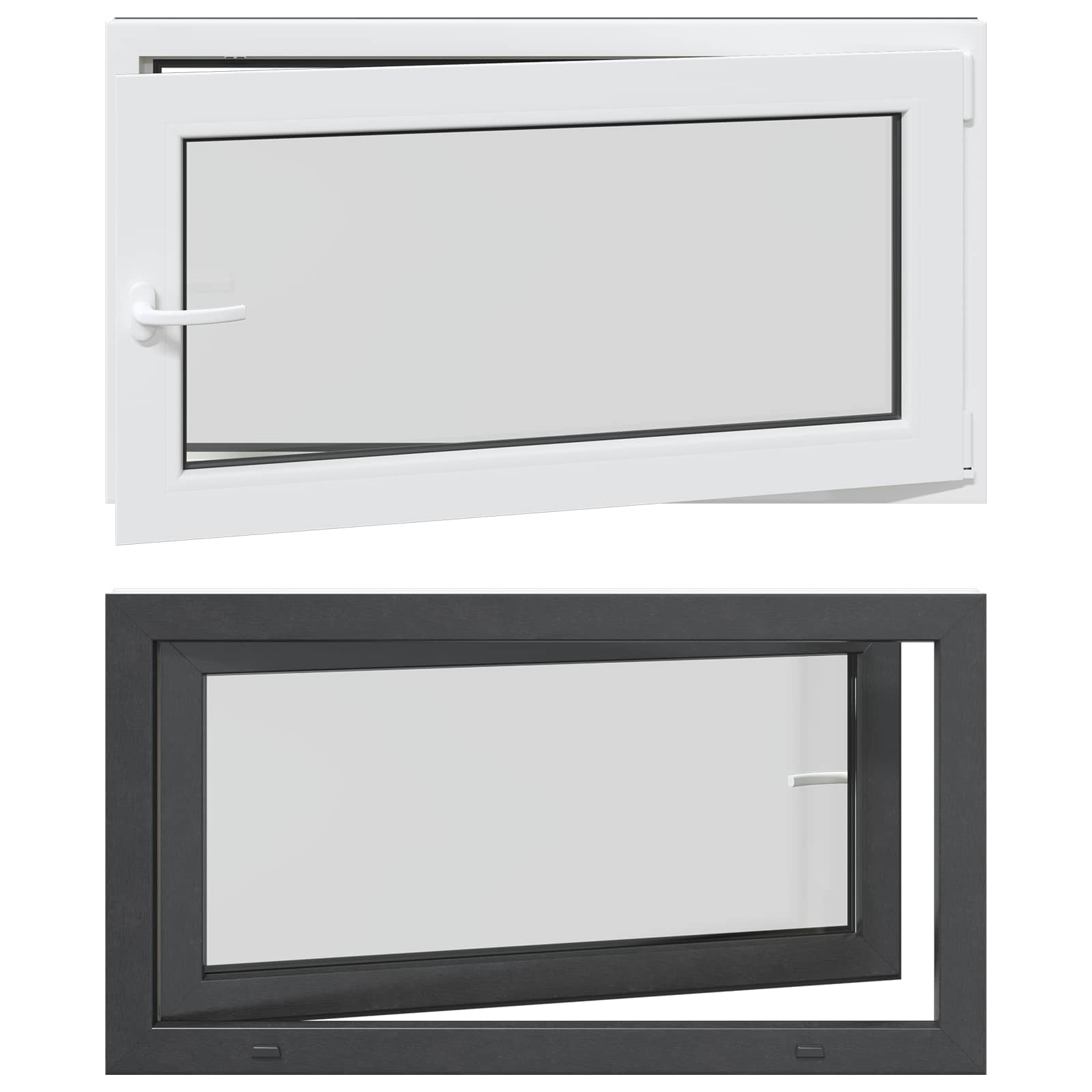 vidaXL Tilt & Turn Basement Window RISOR 110 x 70 cm 2