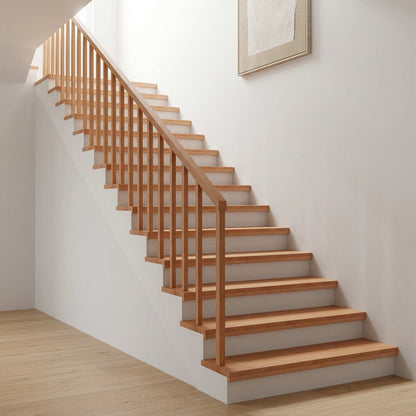 vidaXL Stair Treads 8 pcs 80 x 25 x 2 cm Natural Solid Beech Wood 1